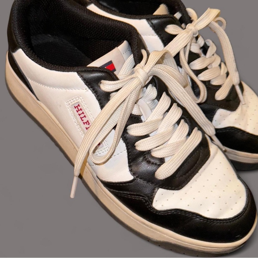 Tommy Hilfiger Black and White Sneakers